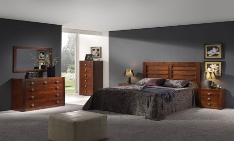 Mueble dormitorio rústico Lama